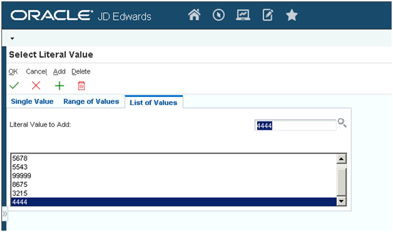 jde data selection import tool