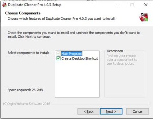 Duplicate Cleaner 4 Installation Step 4 Components
