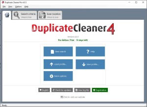 Duplicate Cleaner 4 Start Home Screen